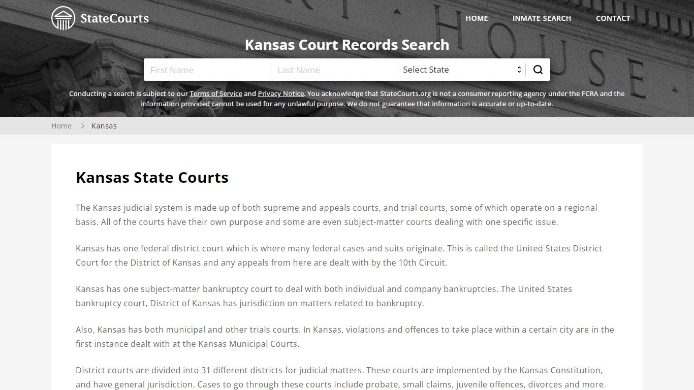 Kansas Court Records - KS State Courts